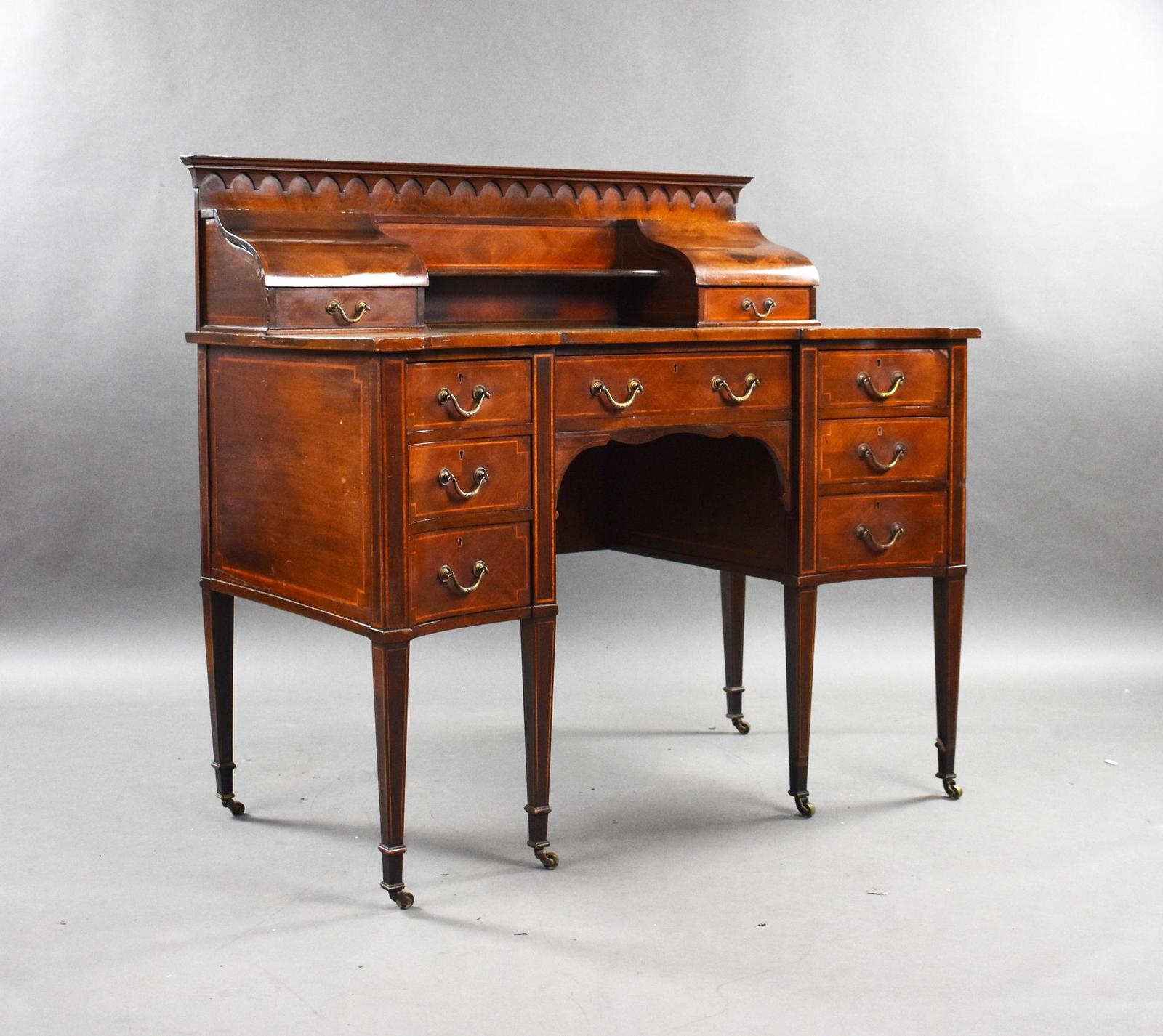 Edwardian Mahogany Carlton House Desk (1 of 10)