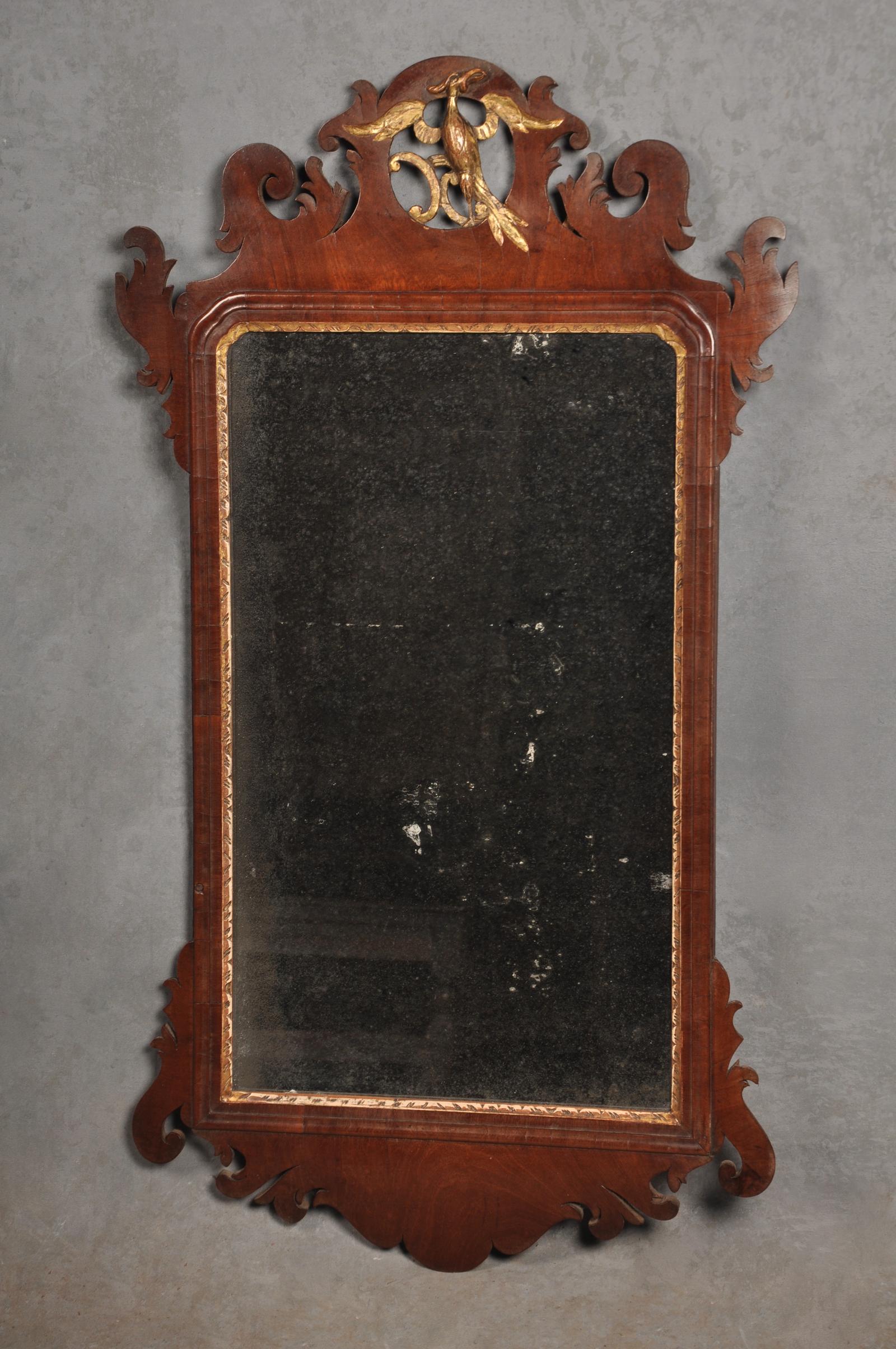 18th Century Mahogany Chippendale Mirror (1 of 6)