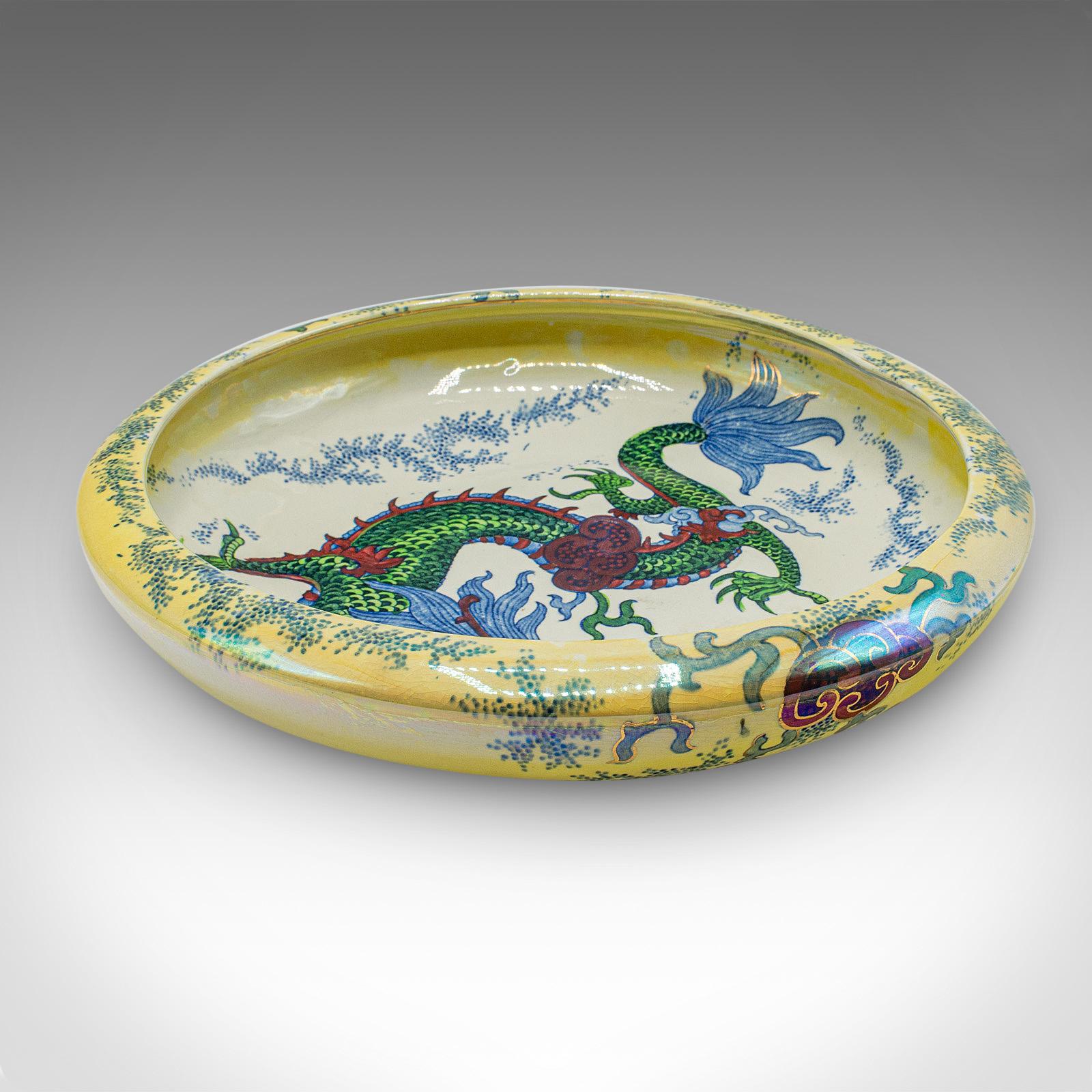 Antique Serving Bowl, English, Ceramic, Fruit Dish, Oriental Taste, Circa 1920 (1 of 10)