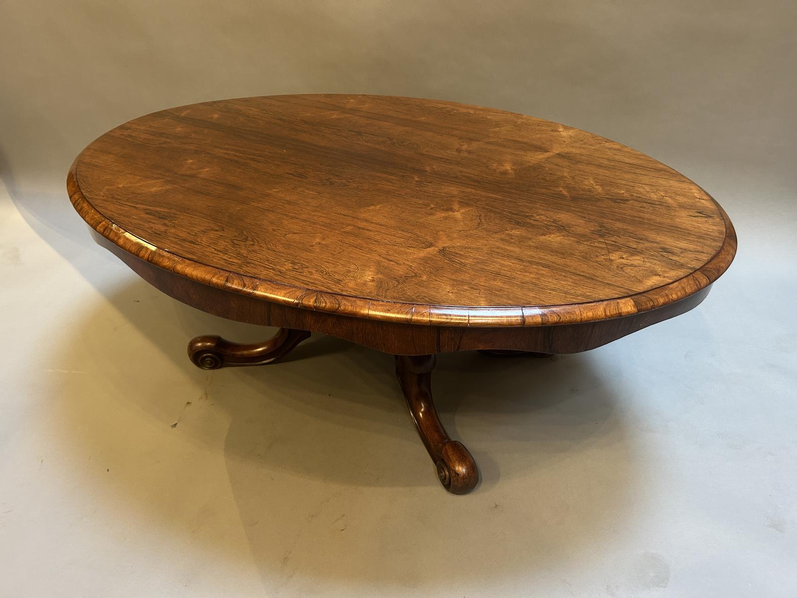 Victorian Rosewood Oval Coffee Table (1 of 6) Victorian Rosewood Oval Coffee Table (1 of 6)