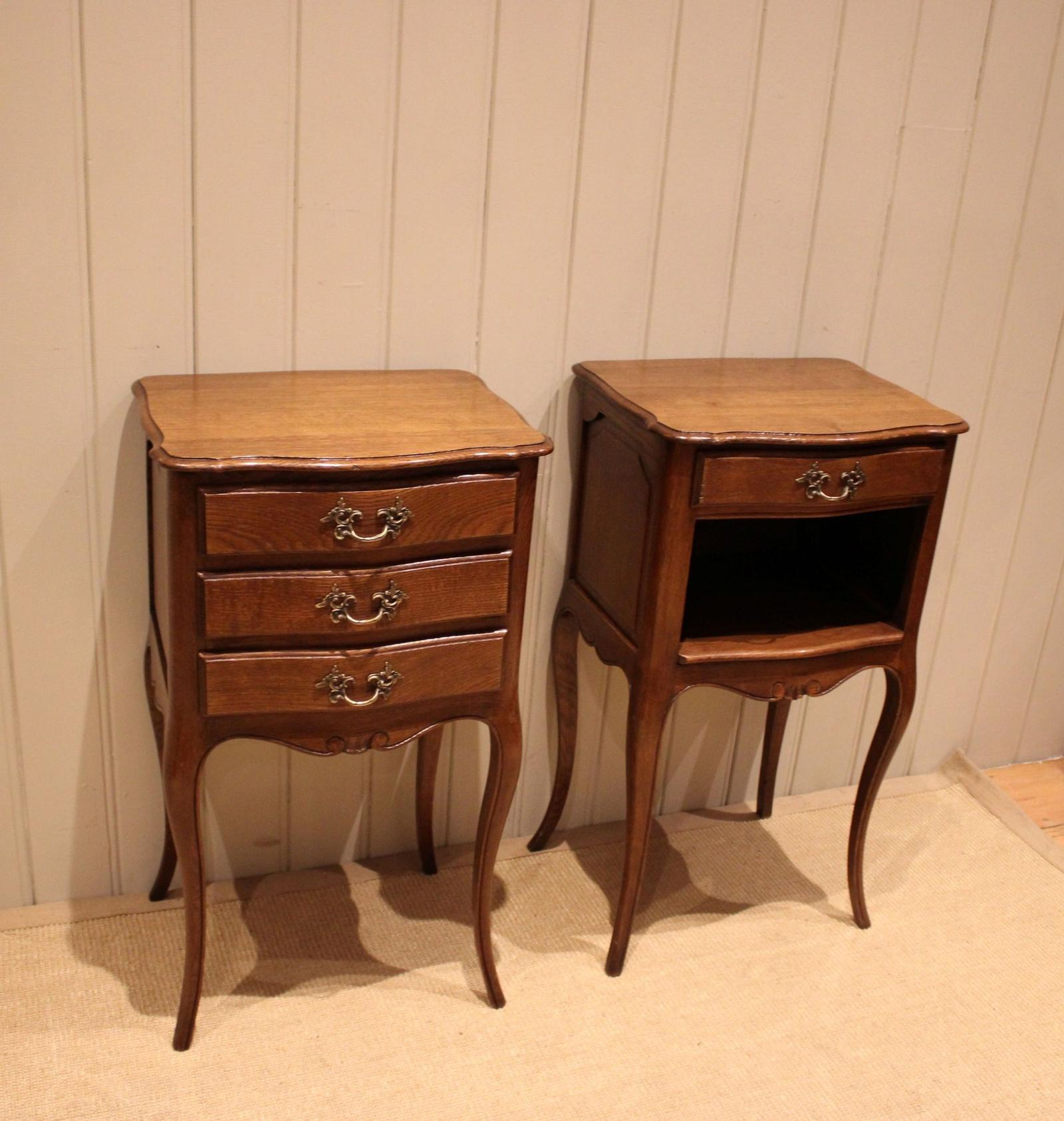 Pair Of French Oak Bedside Cabinets (1 of 10) Pair Of French Oak Bedside Cabinets (1 of 10)