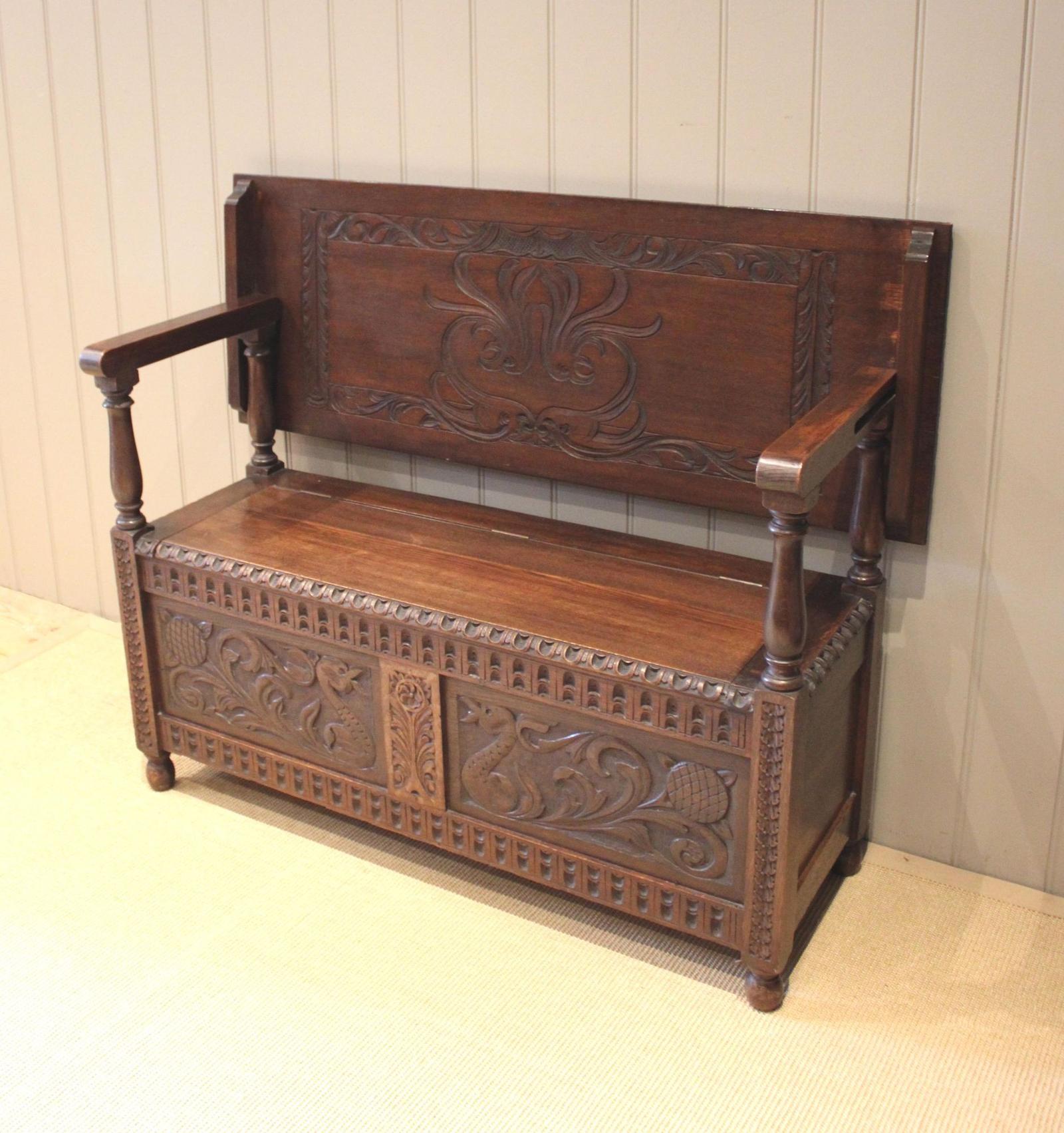 Victorian Oak Monks Bench (1 of 11) Victorian Oak Monks Bench (1 of 11)