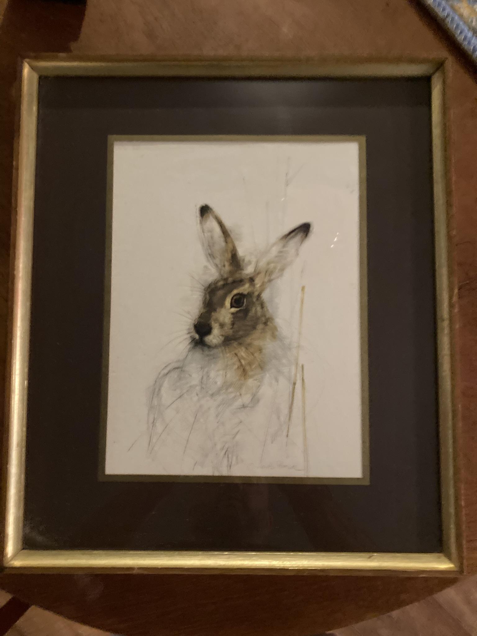 Print of a Hare by the Acclaimed Danish Artist and Illustrator Mads Stage (1 of 8) Print of a Hare by the Acclaimed Danish Artist and Illustrator Mads Stage (1 of 8)