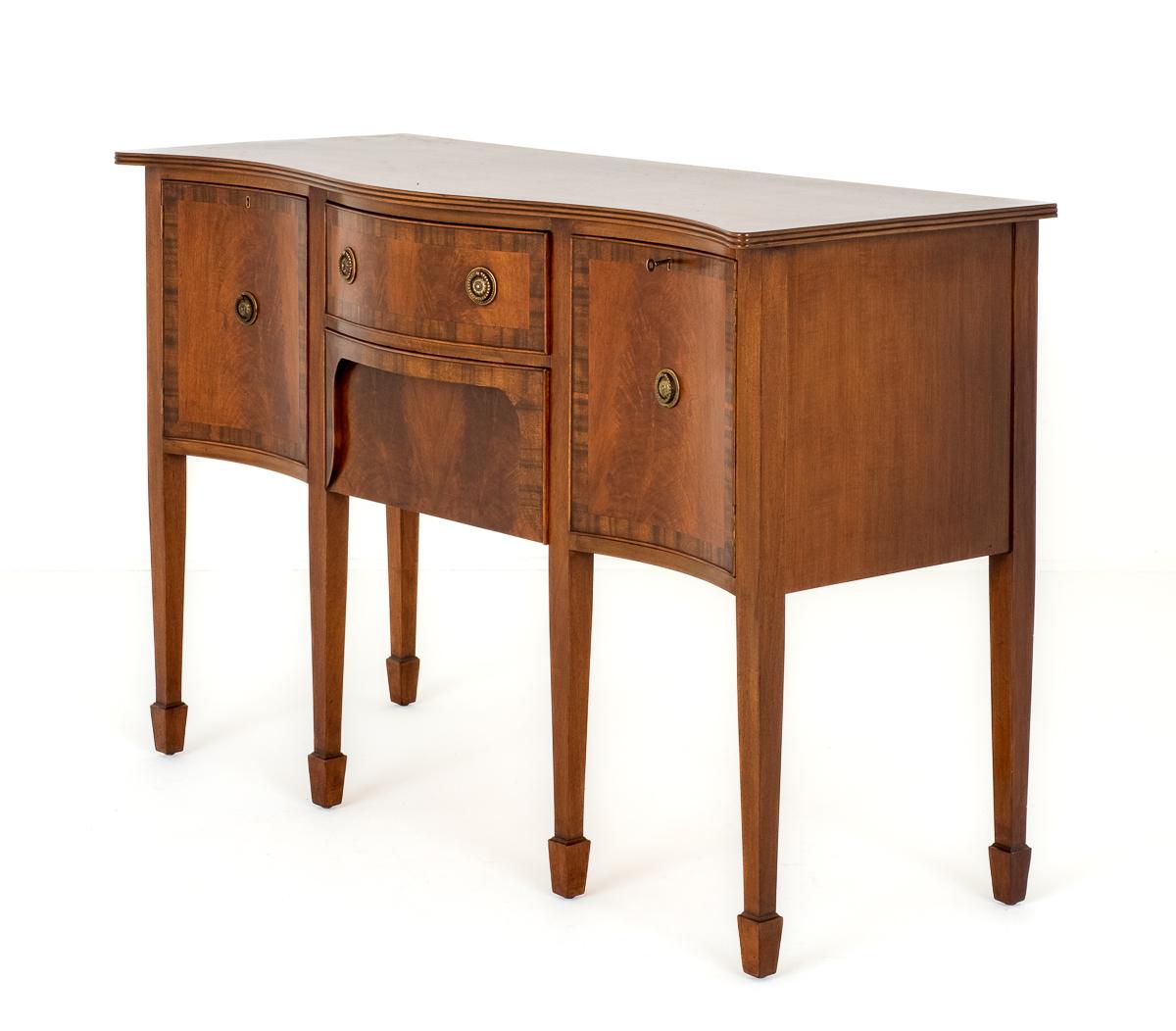Regency Revival Mahogany Serpentine Sideboard (1 of 9) Regency Revival Mahogany Serpentine Sideboard (1 of 9)