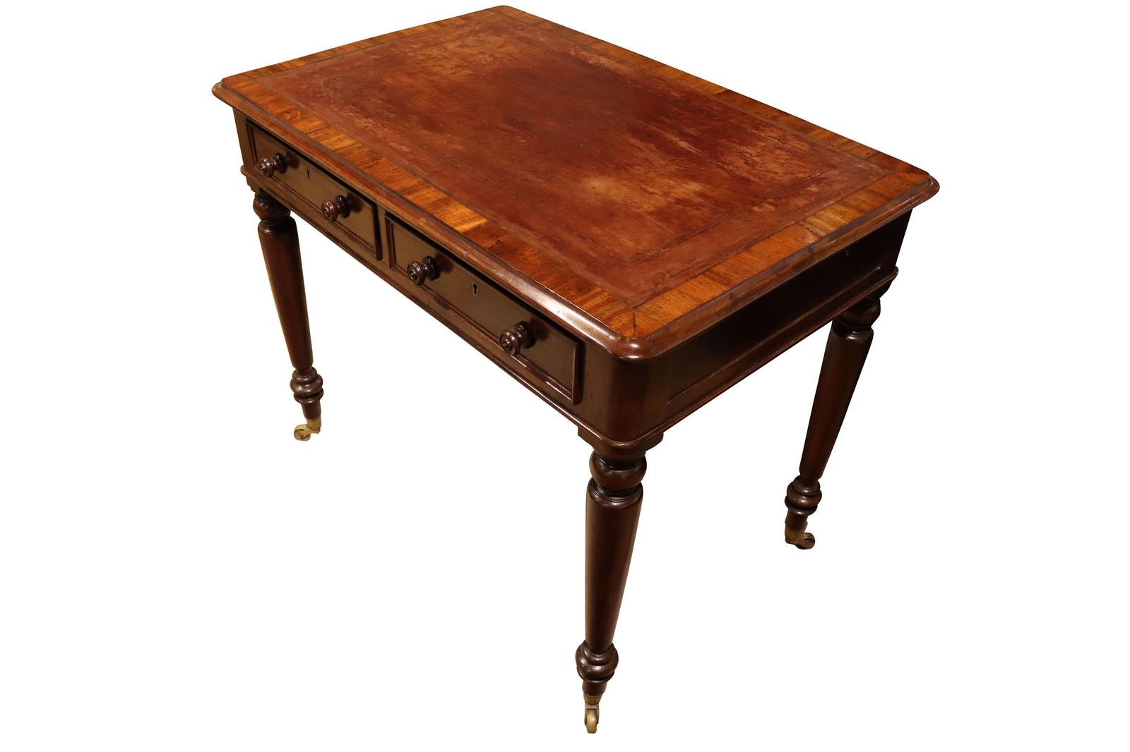 Mid 19th Century Mahogany Writing Table c.1850 (1 of 5)