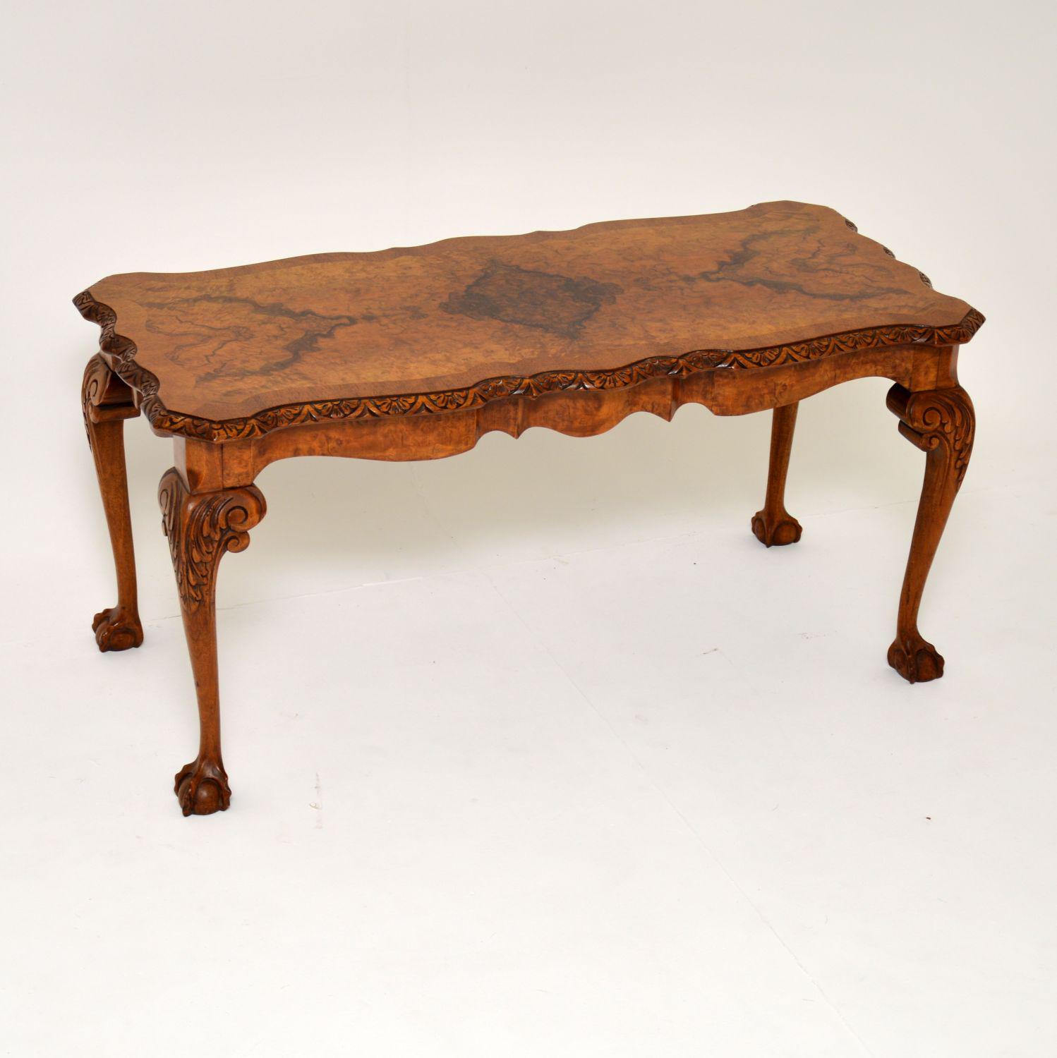 Antique Burr Walnut Coffee Table (1 of 9) Antique Burr Walnut Coffee Table (1 of 9)