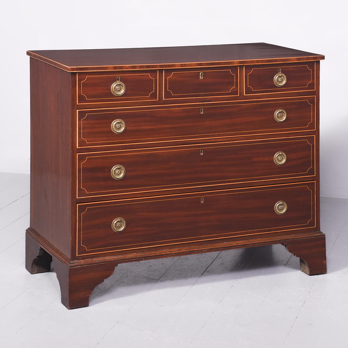 Inlaid George III Mahogany Chest of Drawers (1 of 8)