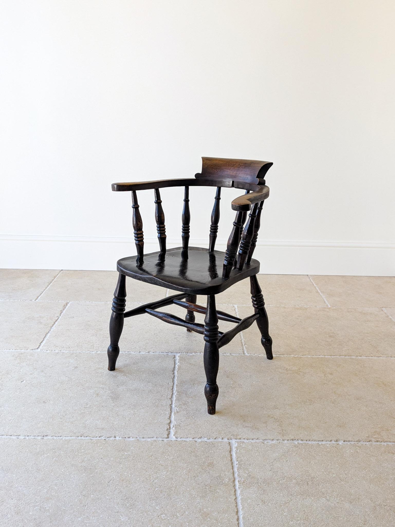 Antique Victorian Elm & Ash Captain’s Chair c.1890 (1 of 19) Antique Victorian Elm & Ash Captain’s Chair c.1890 (1 of 19)