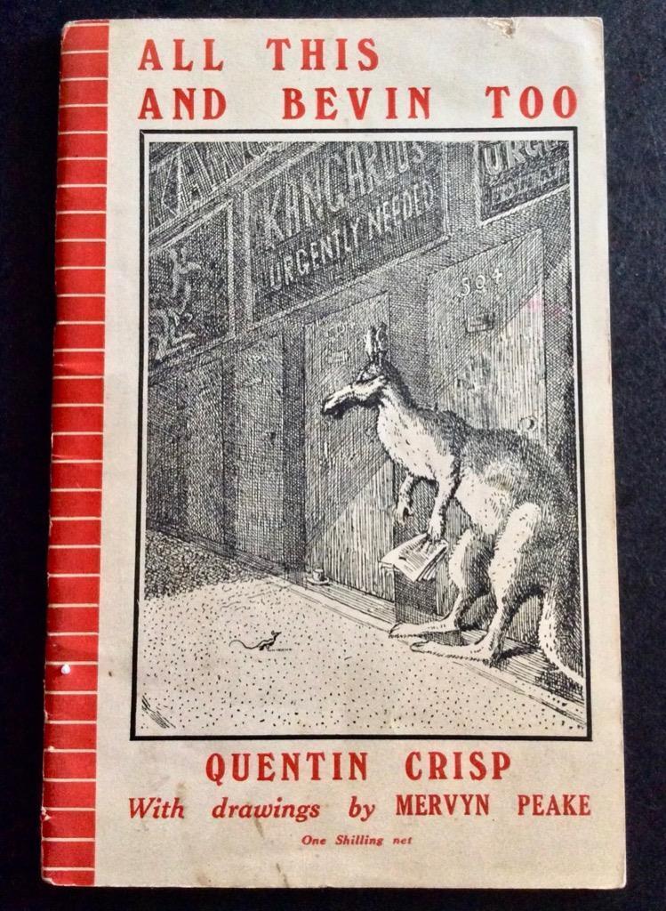 1943 Quentin Crisp + Mervyn Peake First Edition All This & Bevan Too Scarce (1 of 5)
