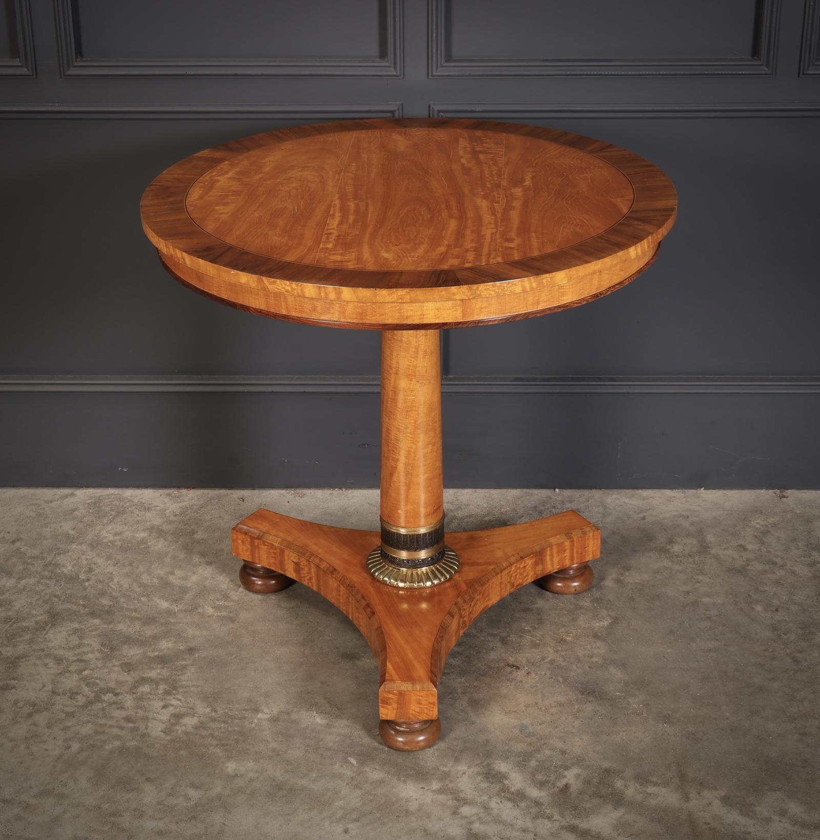 Satinwood & Walnut Round Occasional Table (1 of 8)