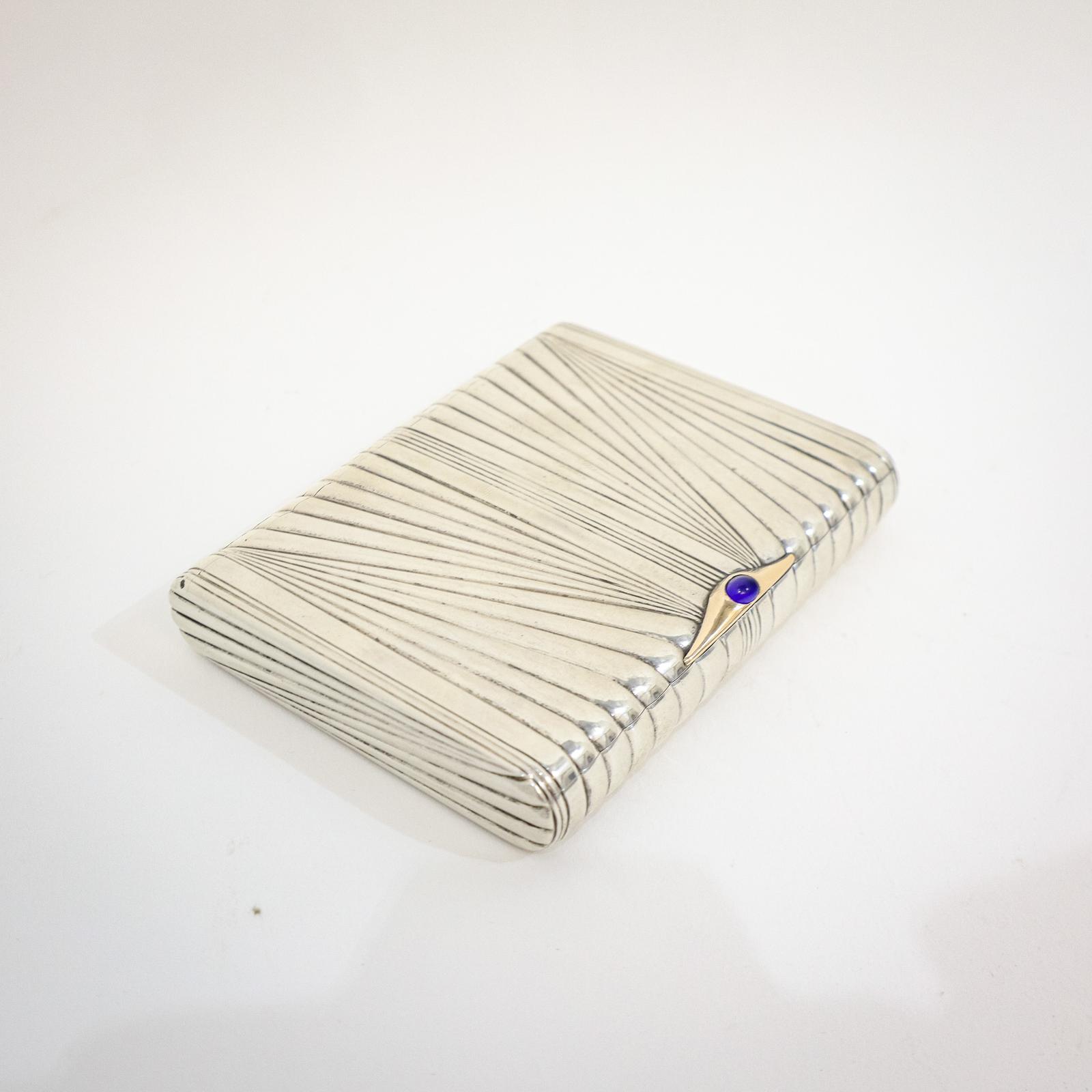 Art Deco Silver & 14CT Gold Cigarette Case (1 of 6)