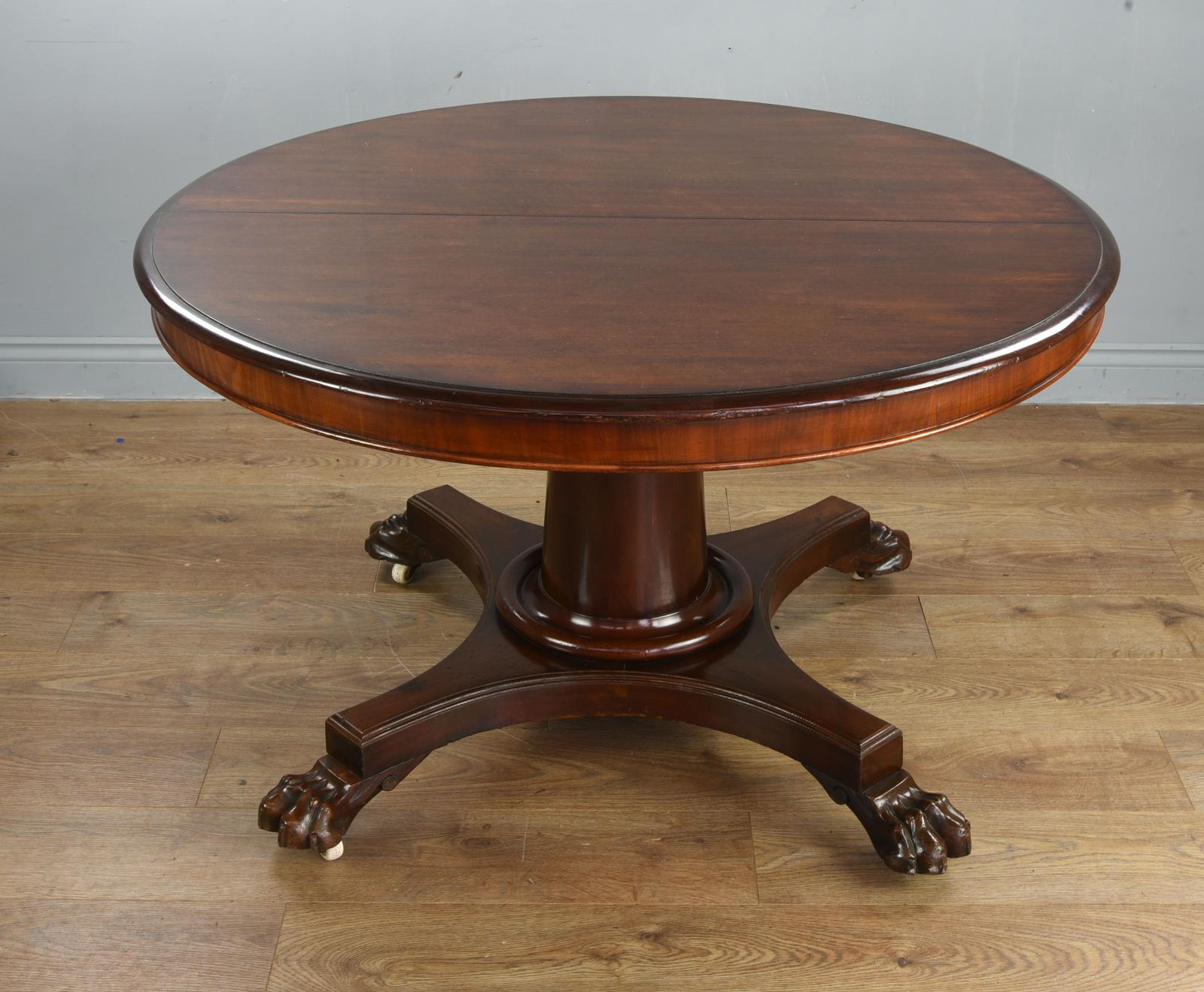 Fine Antique Mahogany Round Extending Dining Table (1 of 1) Fine Antique Mahogany Round Extending Dining Table (1 of 1)