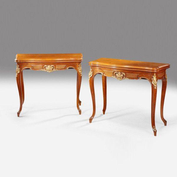 Walnut Antique Card Tables (1 of 6)