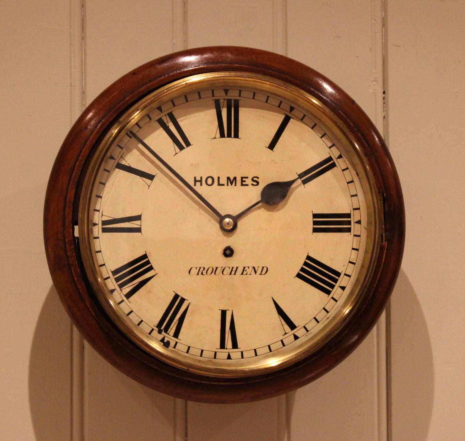 Mahogany Cased Fusee Dial Clock (1 of 13) Mahogany Cased Fusee Dial Clock (1 of 13)