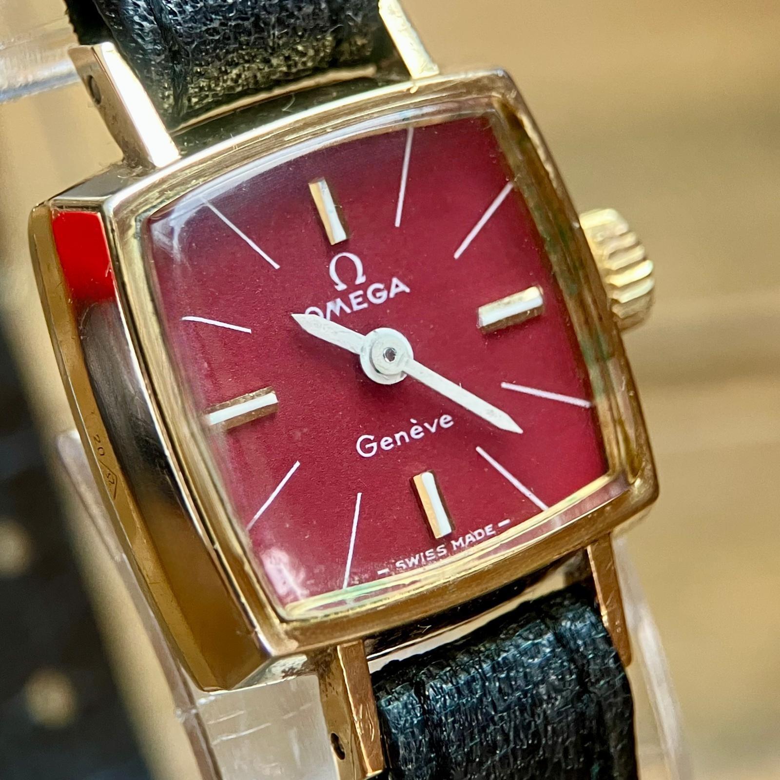 Vintage Omega Genève 1969 Rare Burgundy Oxblood Dial (1 of 13) Vintage Omega Genève 1969 Rare Burgundy Oxblood Dial (1 of 13)