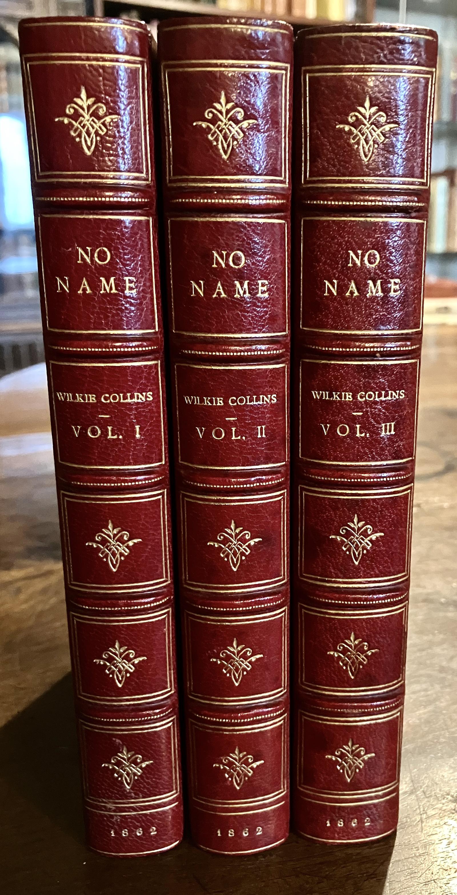 1862 No Name by Wilkie Collins Scarce 1st Edition Riviere Leather 3 X Vol Set (1 of 4) 1862 No Name by Wilkie Collins Scarce 1st Edition Riviere Leather 3 X Vol Set (1 of 4)