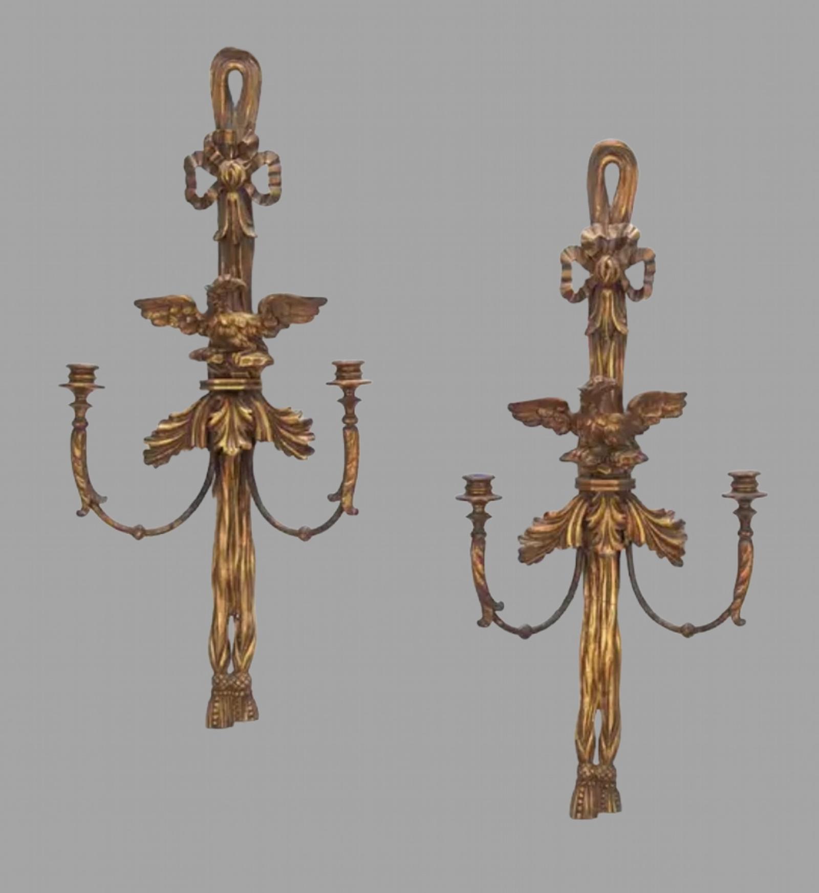 Pair of Georgian Wall Candle Sconces (1 of 4)