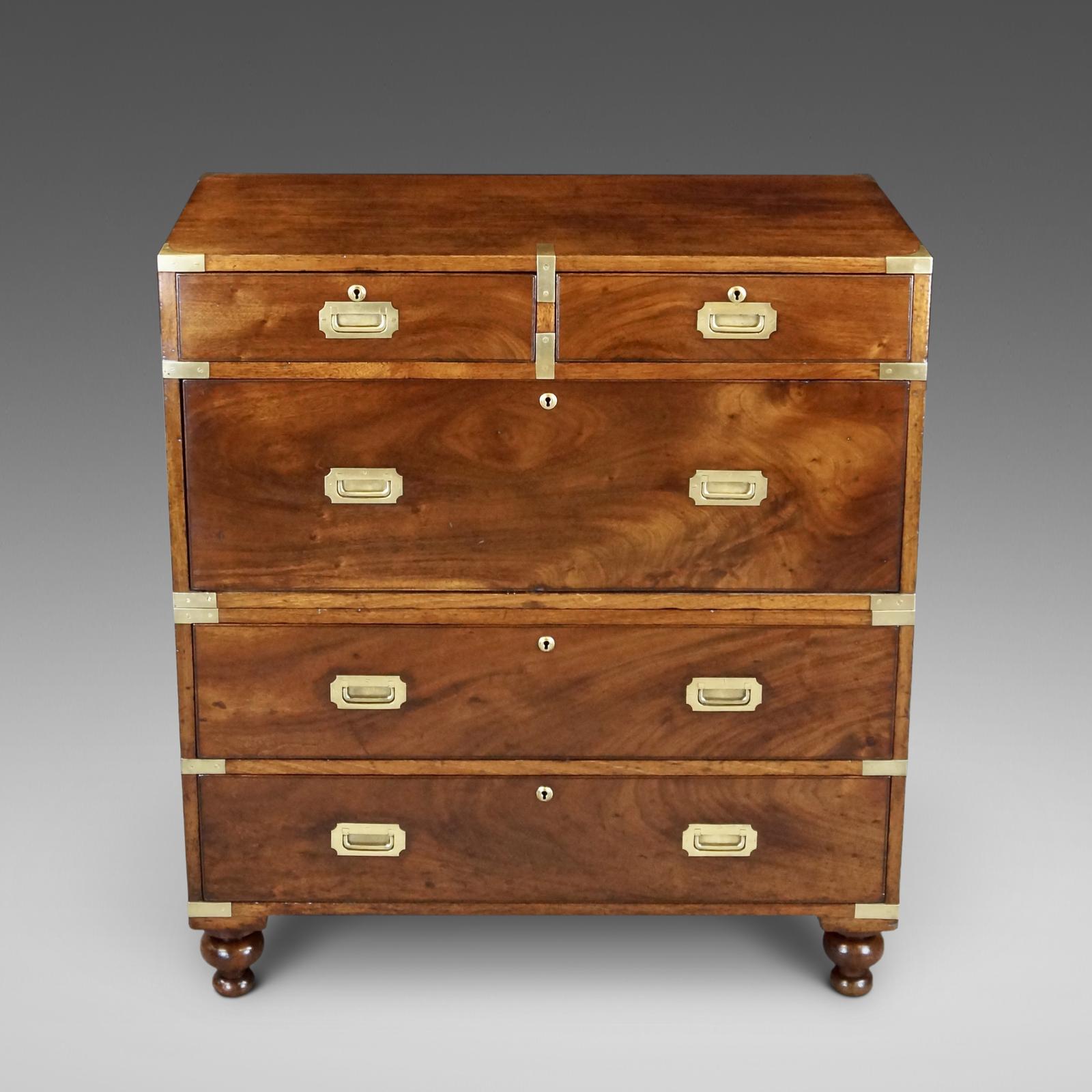 Particularly Appealing Mahogany Military Chest (1 of 6) Particularly Appealing Mahogany Military Chest (1 of 6)