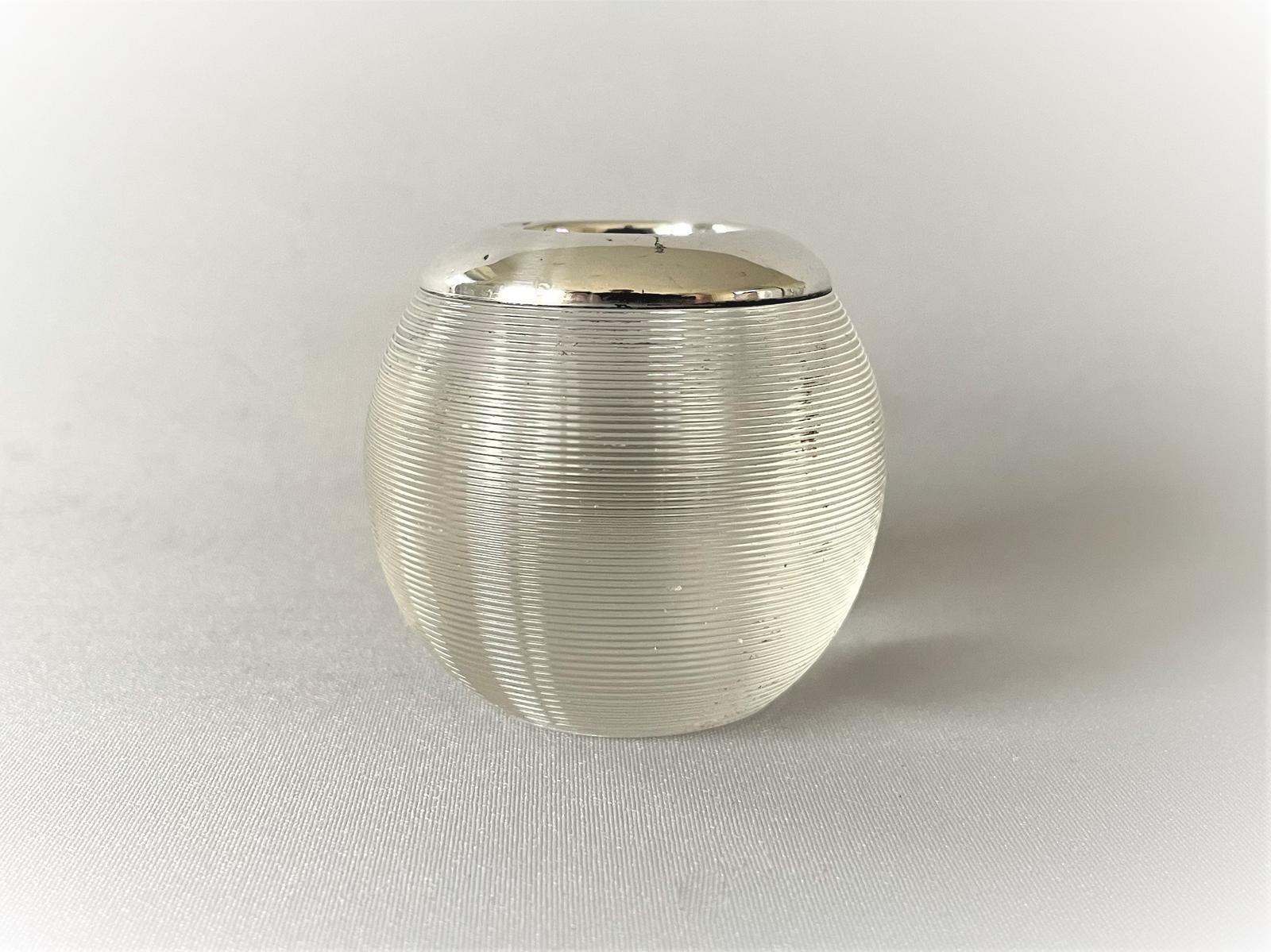 Edwardian Silver and Glass Match Striker (1 of 6)