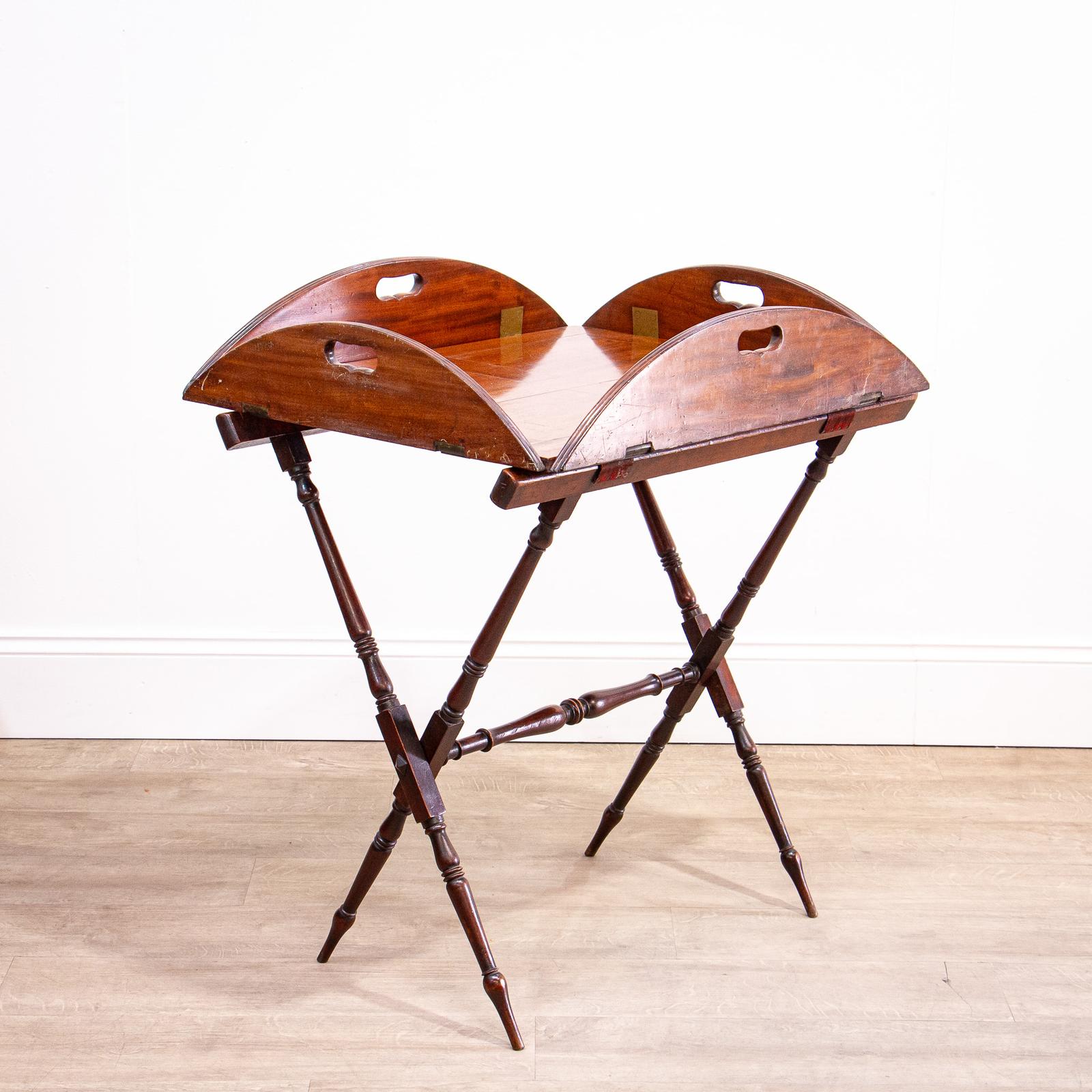 Late 18th Century Mahogany Butlers Tray & Stand (1 of 12) Late 18th Century Mahogany Butlers Tray & Stand (1 of 12)