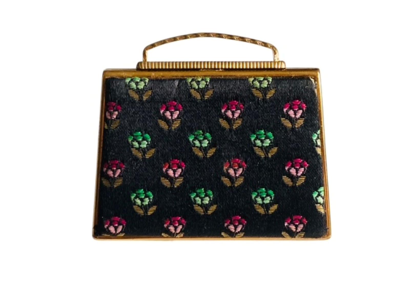 Vintage Pygmalion Powder Compact Novelty Damask Handbag Purse Form (1 of 8) Vintage Pygmalion Powder Compact Novelty Damask Handbag Purse Form (1 of 8)