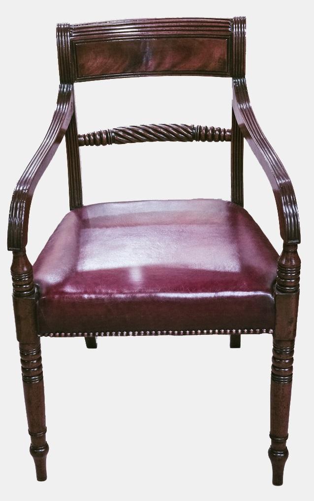 Leather upholstered Arm Chair (1 of 1) Leather upholstered Arm Chair (1 of 1)