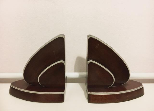 Art Deco Mahogany Bookends (1 of 4) Art Deco Mahogany Bookends (1 of 4)