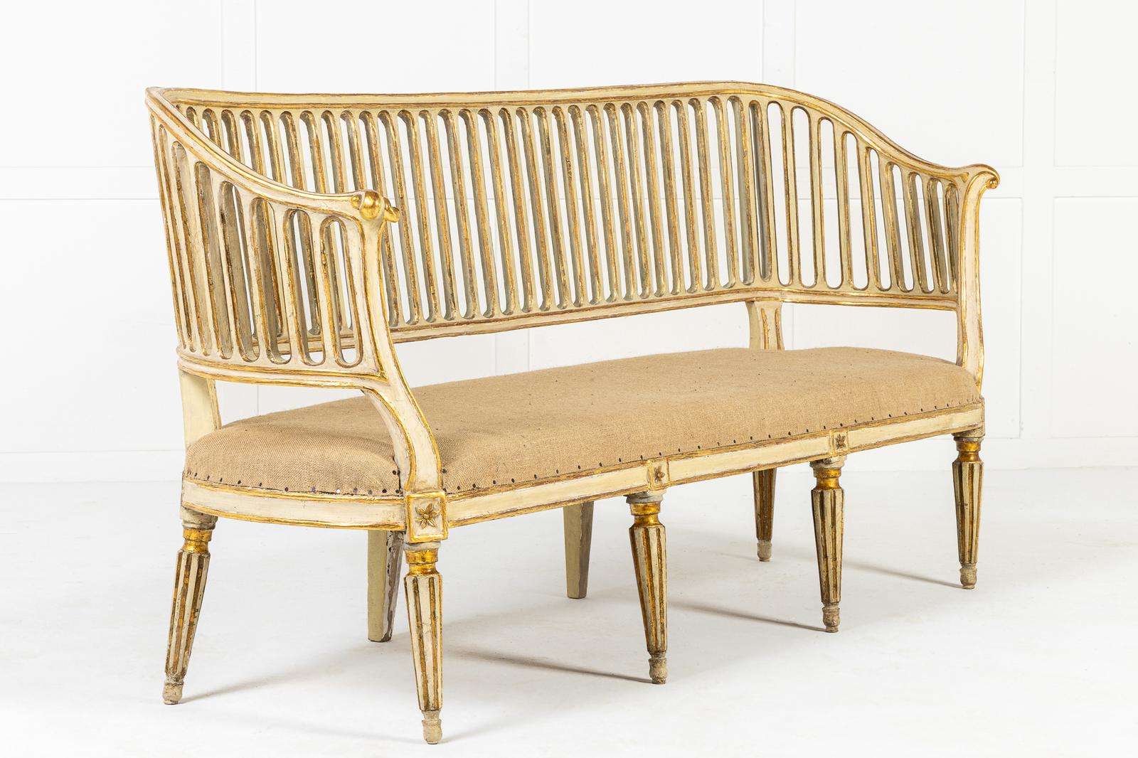 18th Century Italian Painted Settee (1 of 9)