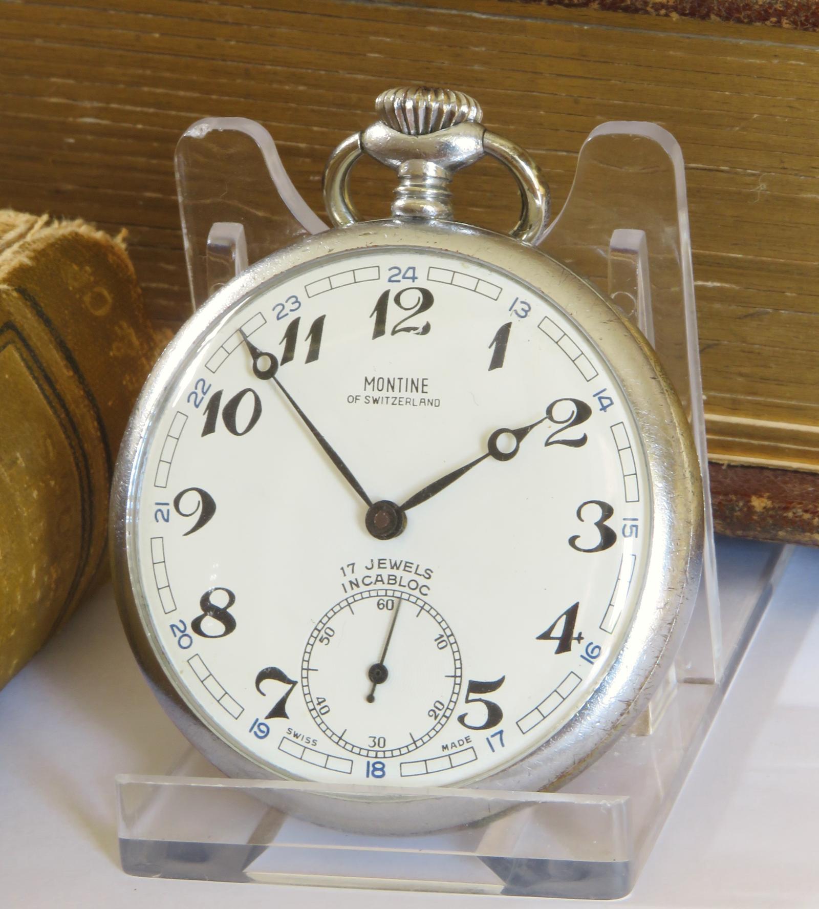 Pocket Watch: 1960s Montine British Rail Guard’s Pocket Watch (1 of 4) Pocket Watch: 1960s Montine British Rail Guard’s Pocket Watch (1 of 4)