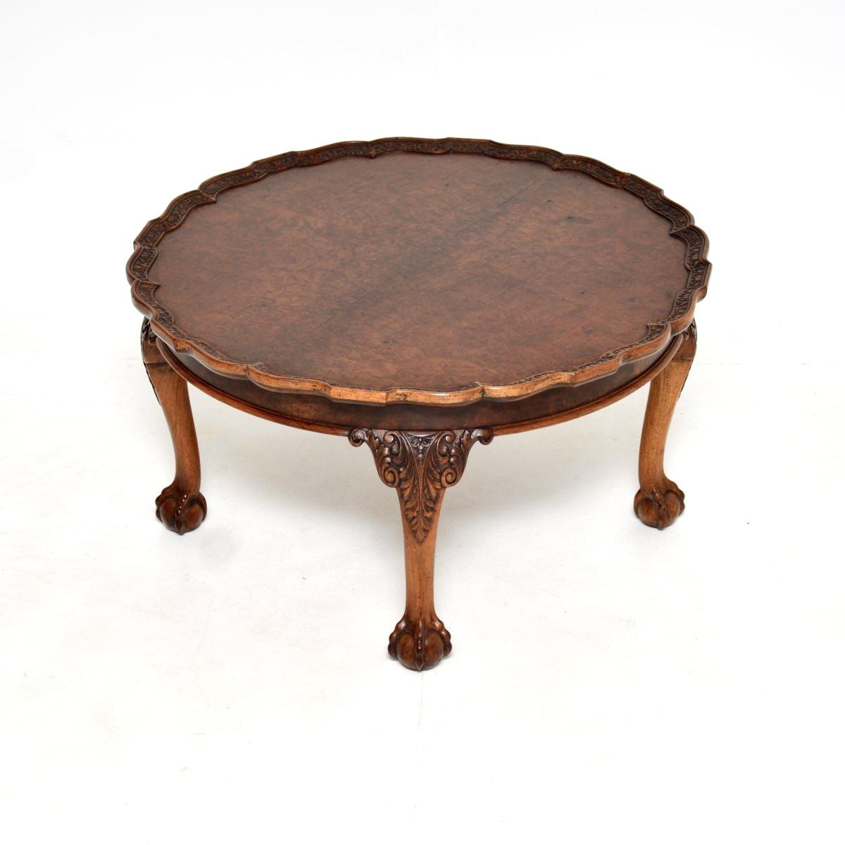 Antique Burr Walnut Pie Crust Coffee Table (1 of 6) Antique Burr Walnut Pie Crust Coffee Table (1 of 6)