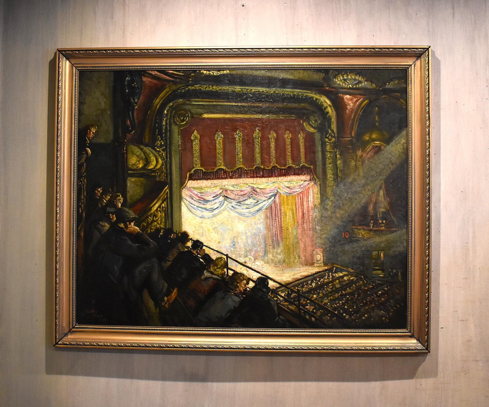 Large Oil Painting of a Theatre by Henry Ball (1894-1966) (1 of 7) Large Oil Painting of a Theatre by Henry Ball (1894-1966) (1 of 7)