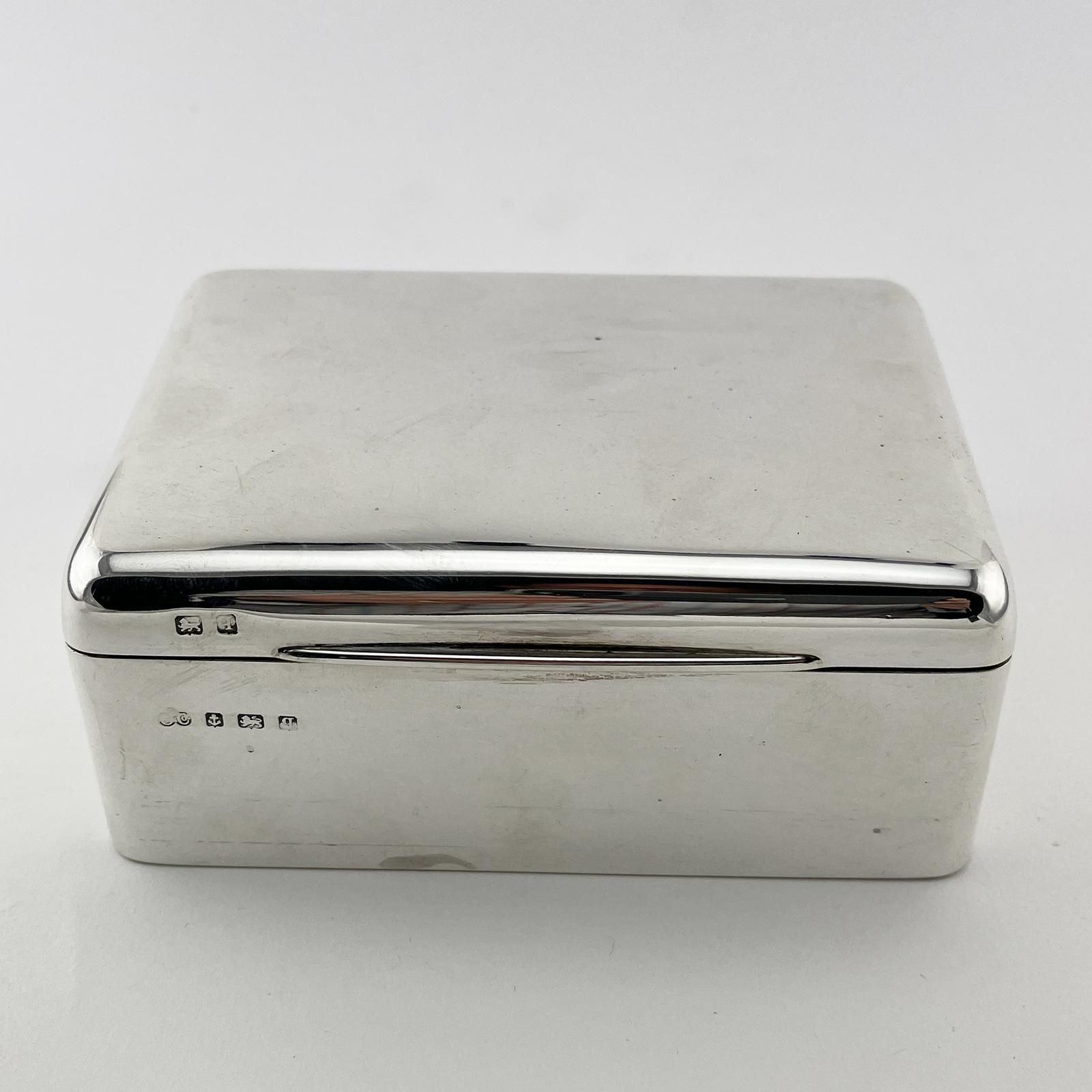 Elkington & Co Sterling Silver Trinket or Cigarette Box (1 of 7)