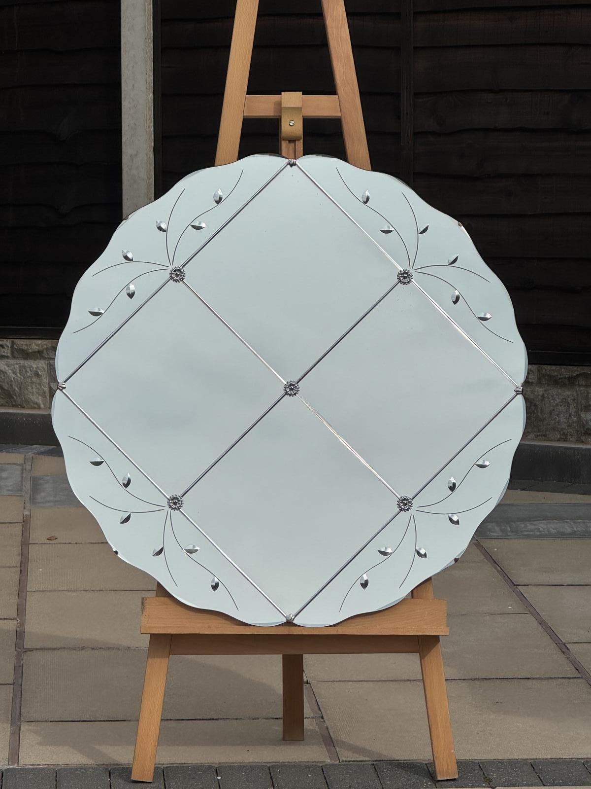 Large Art Deco Decorative Mirror (1 of 3)