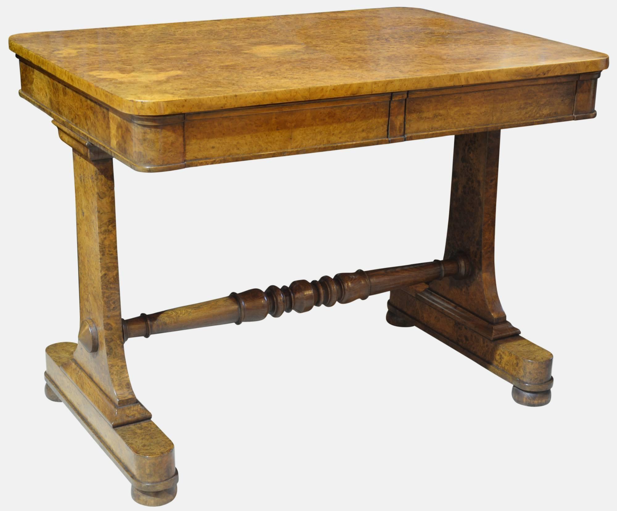 William IV Period Pollard Oak Library Table c.1835 (1 of 1) William IV Period Pollard Oak Library Table c.1835 (1 of 1)