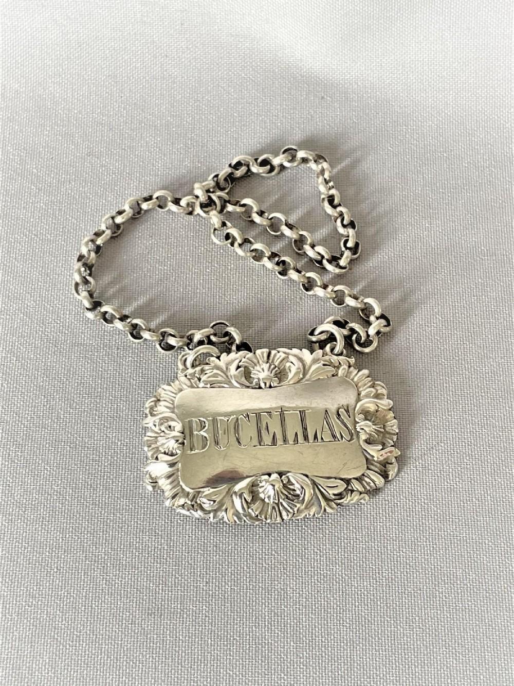 Rare Georgian Silver Bucellas Label (1 of 4) Rare Georgian Silver Bucellas Label (1 of 4)