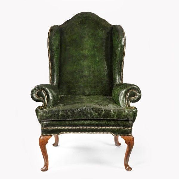 George I Walnut Wing Armchair of Generous Proportions (1 of 4)