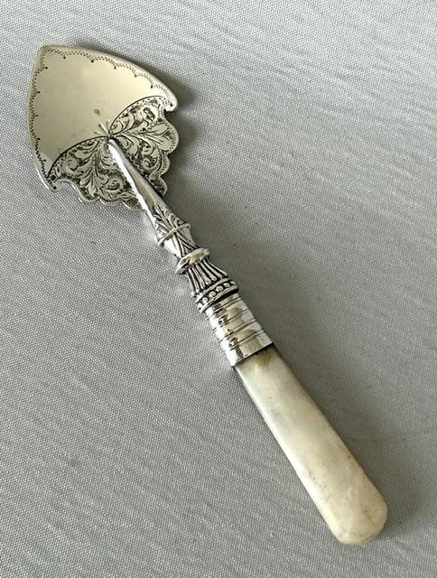 Delightful George V Silver & Mother-of-pearl Preserve Spoon (1 of 5) Delightful George V Silver & Mother-of-pearl Preserve Spoon (1 of 5)