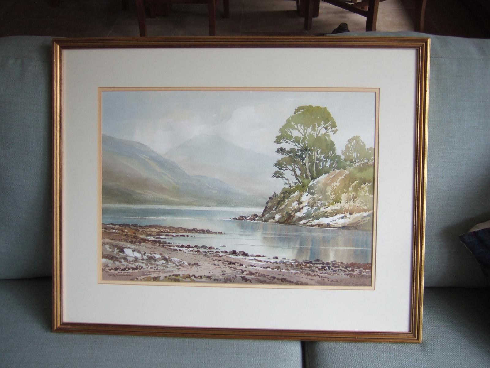 Keith Burtonshaw BWS:  Watercolour "Friars Crag, Derwentwater" (1 of 4)