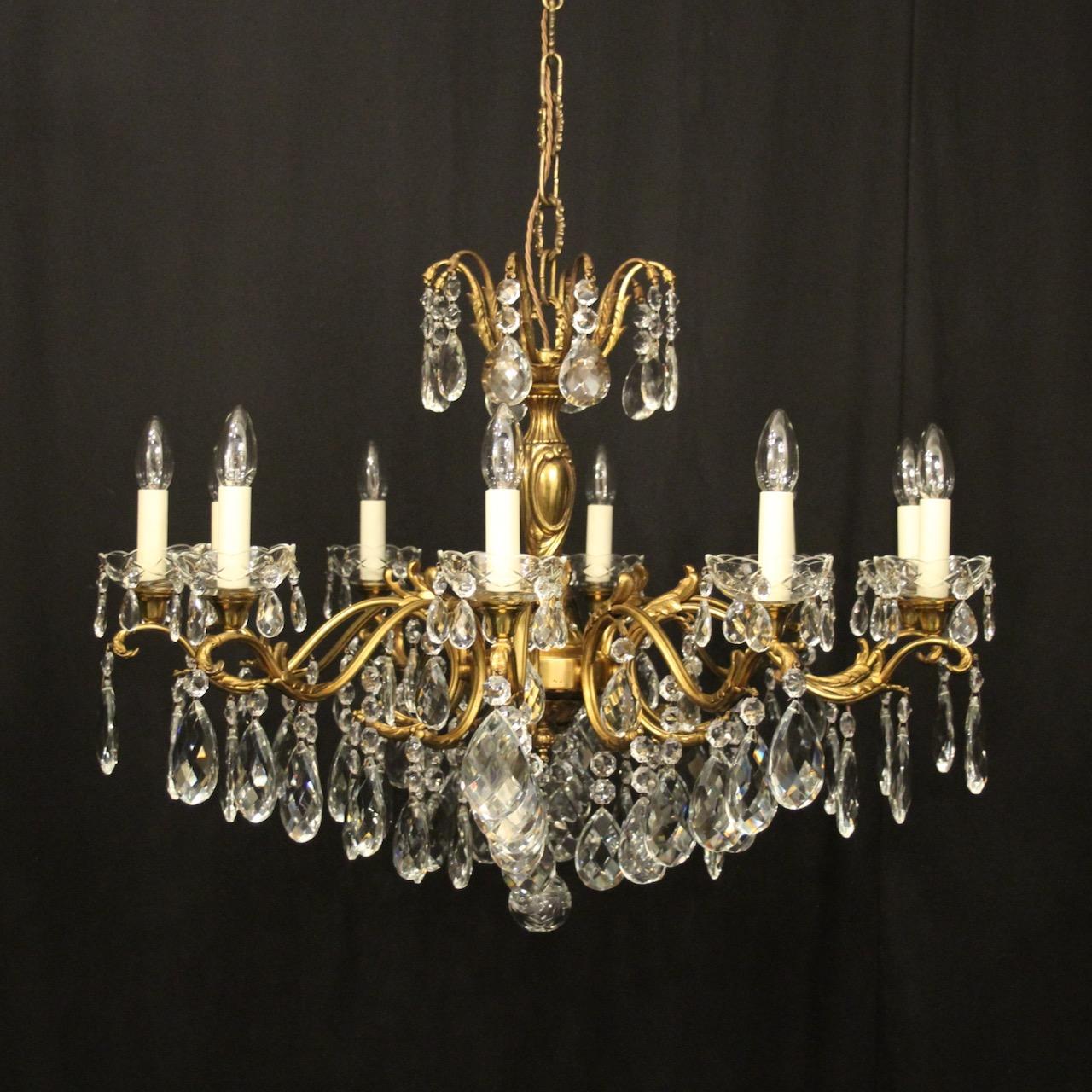 French Gilded 10 Light Antique Chandelier (1 of 10) French Gilded 10 Light Antique Chandelier (1 of 10)