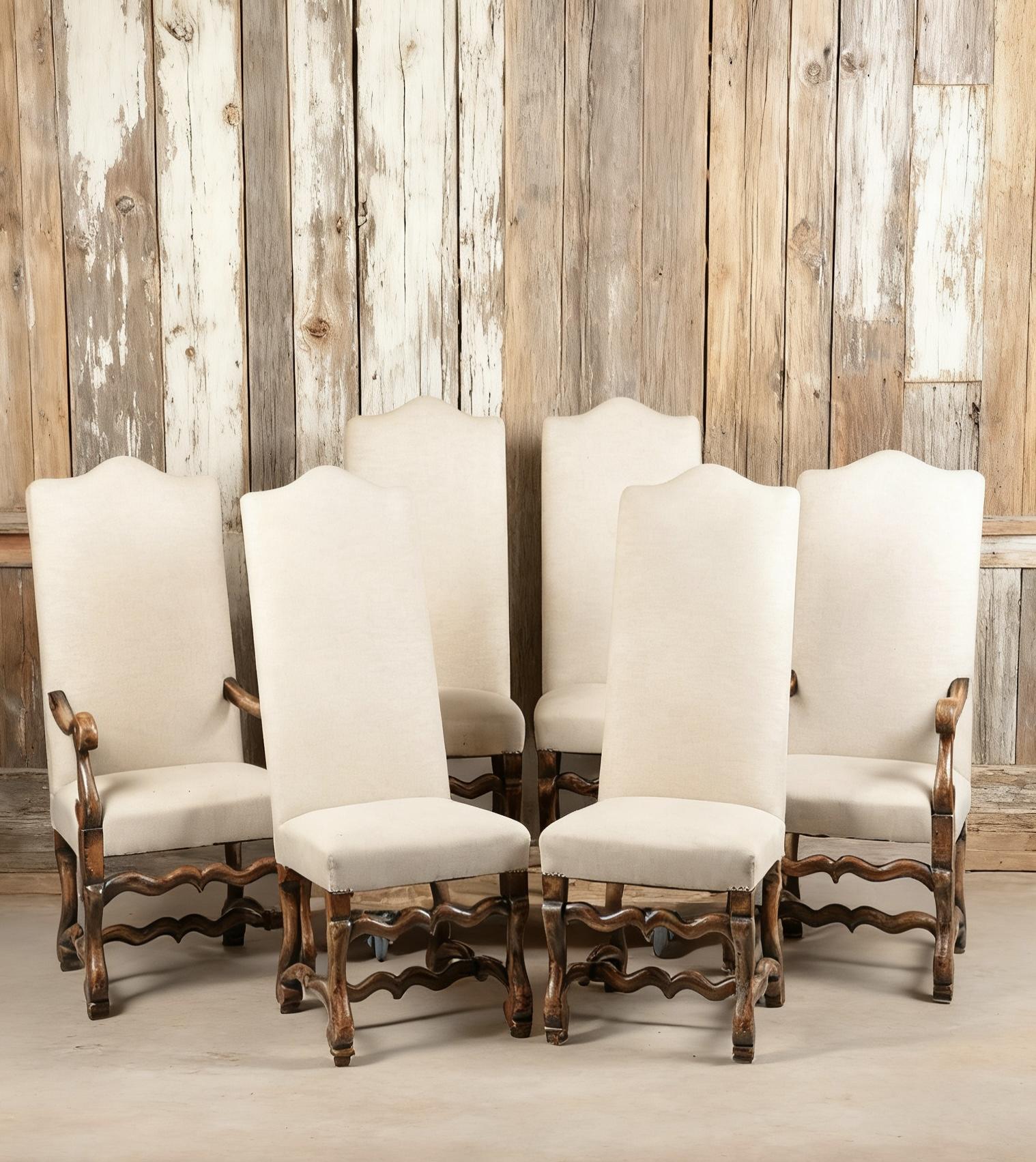 Set of Six 20th Century Spanish High-back Chairs (1 of 4) Set of Six 20th Century Spanish High-back Chairs (1 of 4)