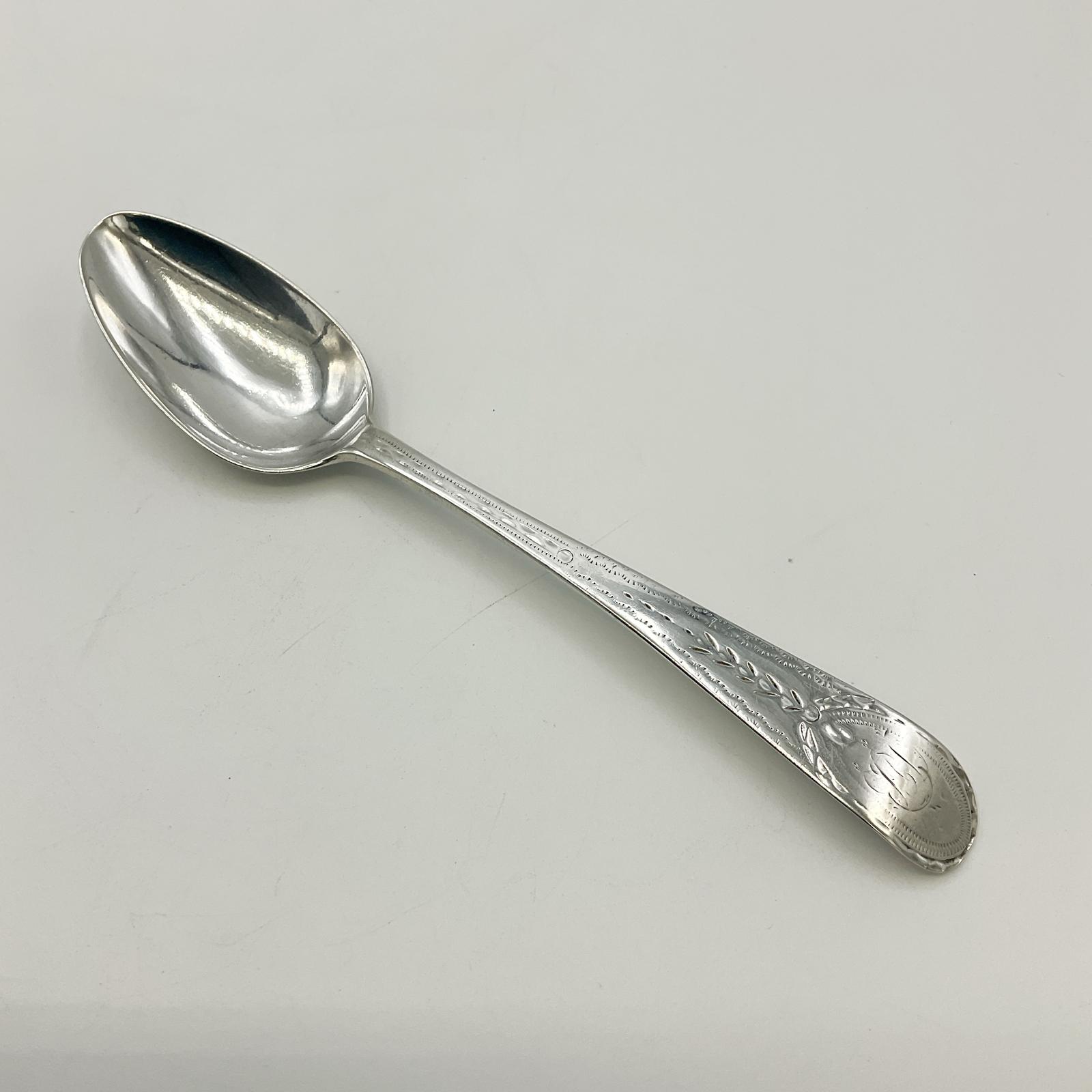 Antique 1787 Sterling Silver Teaspoon (1 of 12) Antique 1787 Sterling Silver Teaspoon (1 of 12)