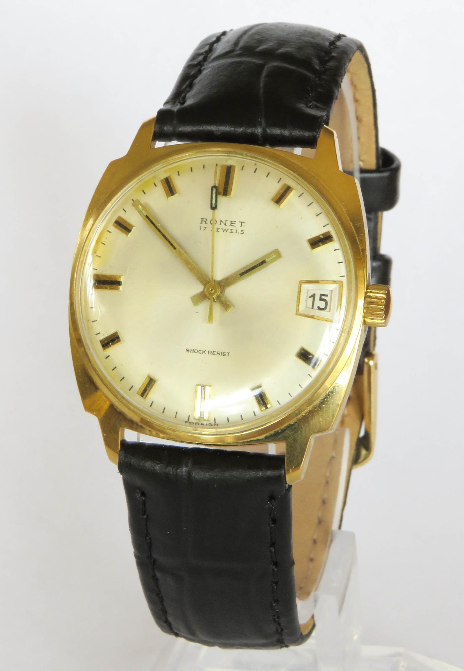 Watch : Gents 1960s Ronet Wrist Watch (1 of 5)