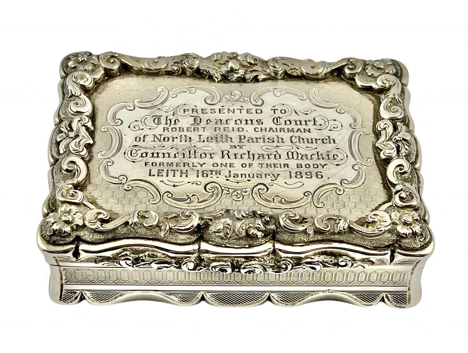 Victorian Antique Silver Presentation Snuff Box - Edward Smith 1850 (1 of 10) Victorian Antique Silver Presentation Snuff Box - Edward Smith 1850 (1 of 10)