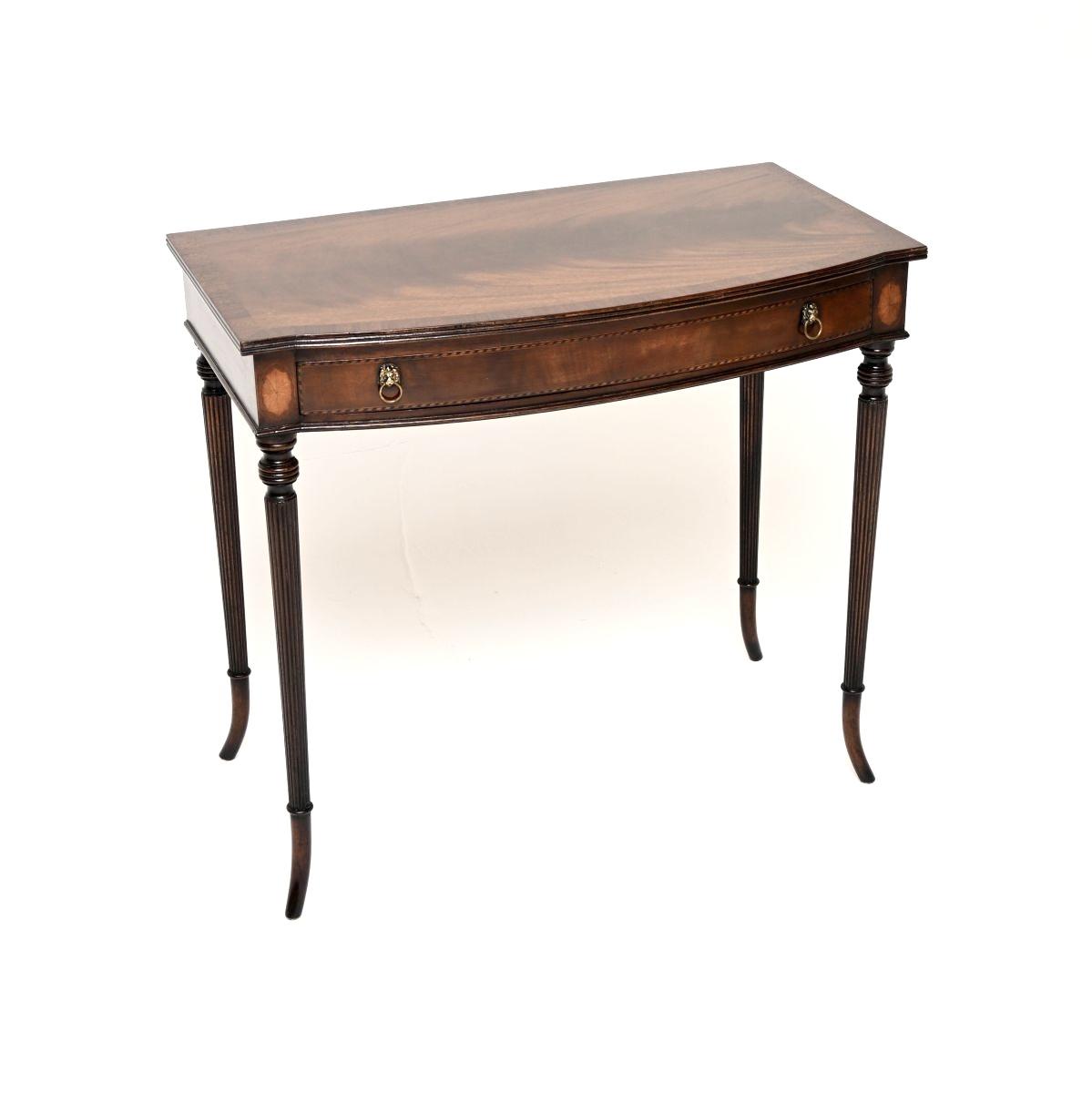 Antique Inlaid Mahogany Writing / Side Table (1 of 10) Antique Inlaid Mahogany Writing / Side Table (1 of 10)