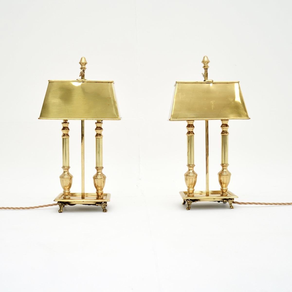 Pair of Brass Table Lamps (1 of 8) Pair of Brass Table Lamps (1 of 8)