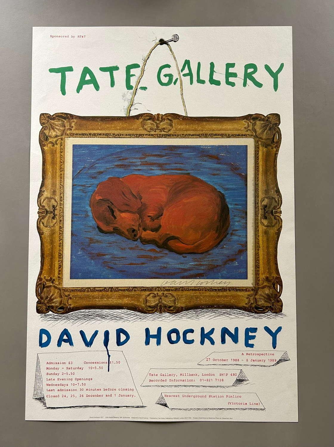 Limited Edition 'Little Stanley Sleeping', 1987 Signed David Hockney (1 of 5)