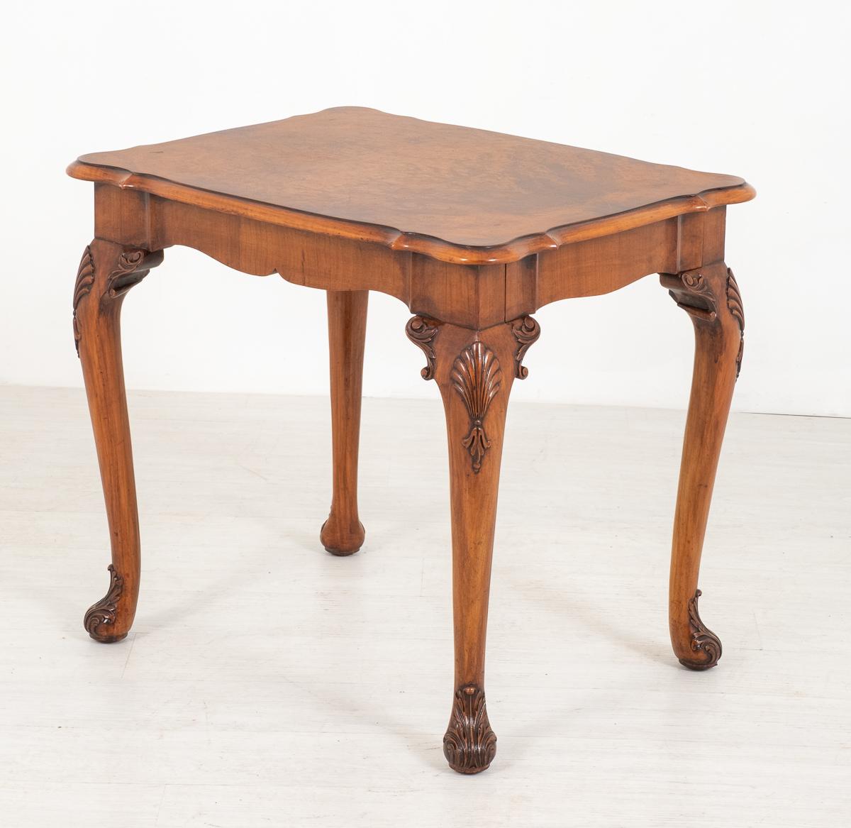 Walnut Queen Anne Style Occasional Table (1 of 8)