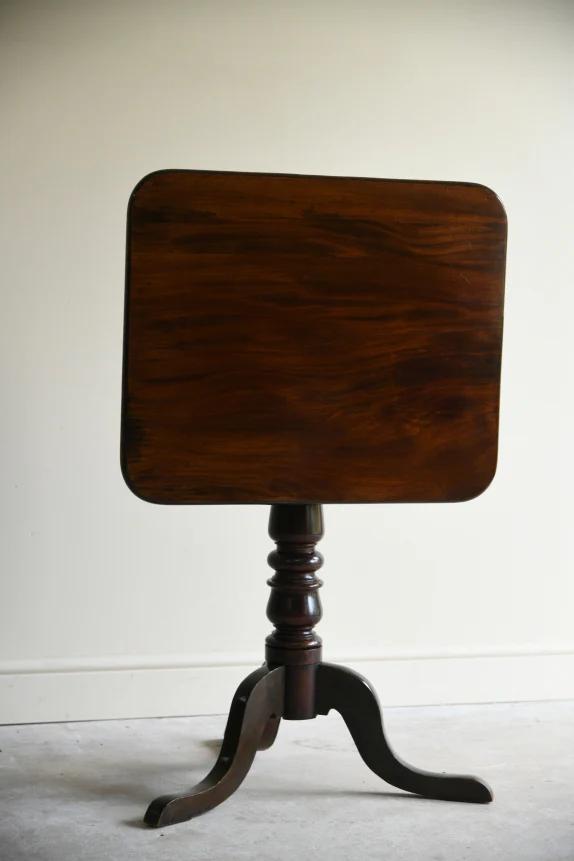 Antique Mahogany Tilt Top Occasional Table (1 of 8)