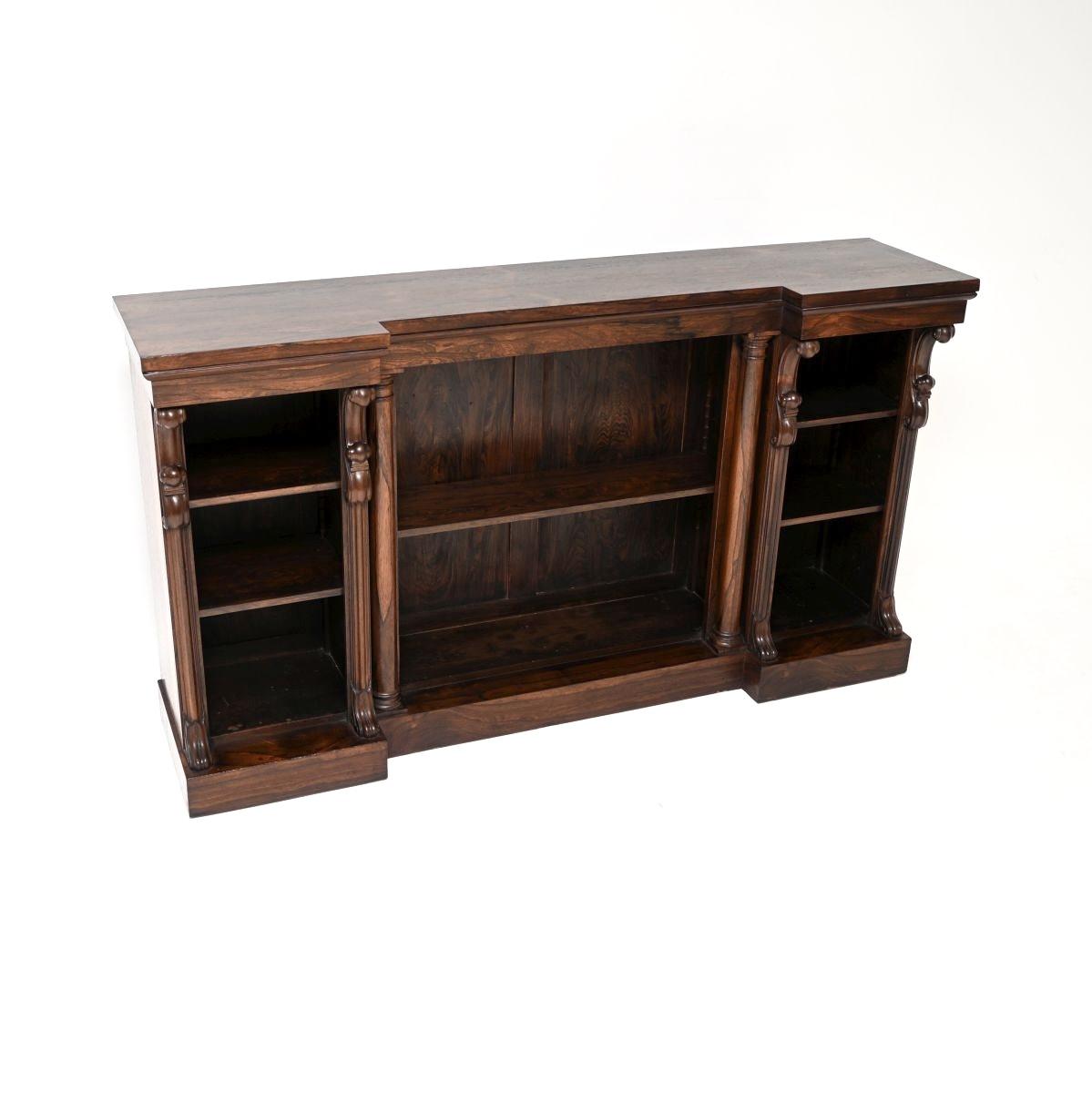 Antique William IV Rosewood Open Bookcase (1 of 10) Antique William IV Rosewood Open Bookcase (1 of 10)
