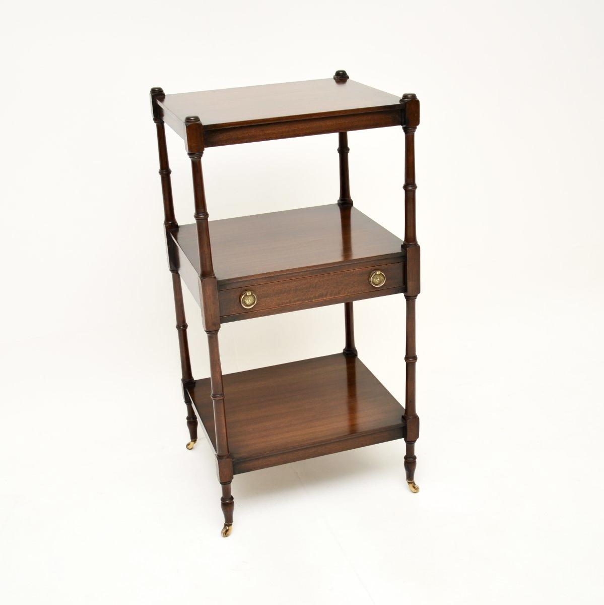 Mahogany Three Tier Side Table (1 of 9) Mahogany Three Tier Side Table (1 of 9)